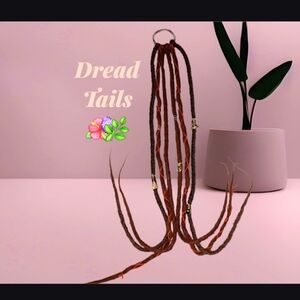 Dreadtails Brown And Red Dread Ponytail Extension